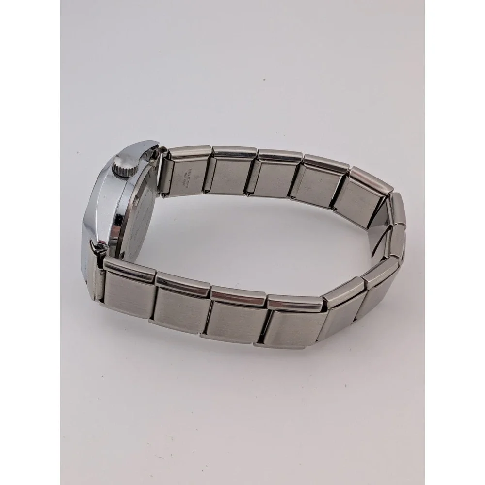 Vintage Criterion Swiss Watch Women 26mm‎ Case Silver Stretch Band- New Battery